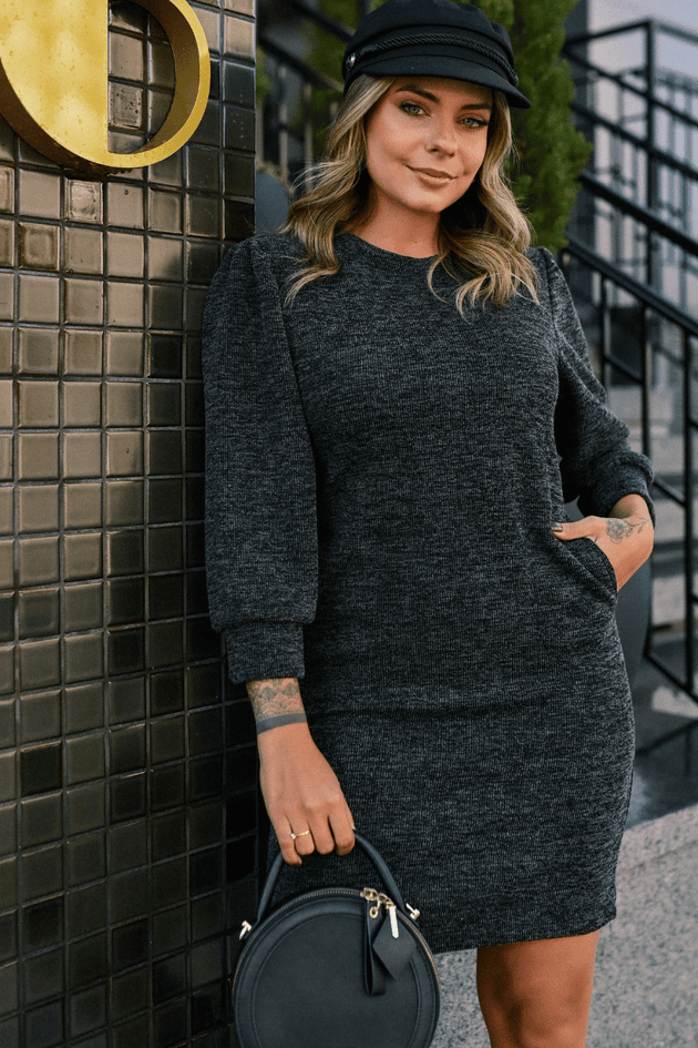 vestido malha trico feminino rosa prolsa 9