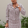saia curta tweed blazer tweed rosa prosa 16
