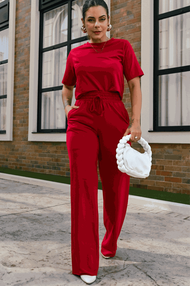 conjunto moletinho feminino manga curta plus size rosa prosa 12