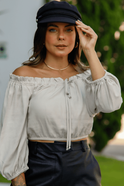 blusa siganinha feminina short de courino rosa prosa 6