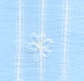 Listra Azul x Off Whitte Bordado