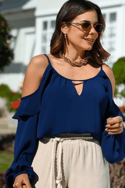 blusa crepped femina calca de linho 16